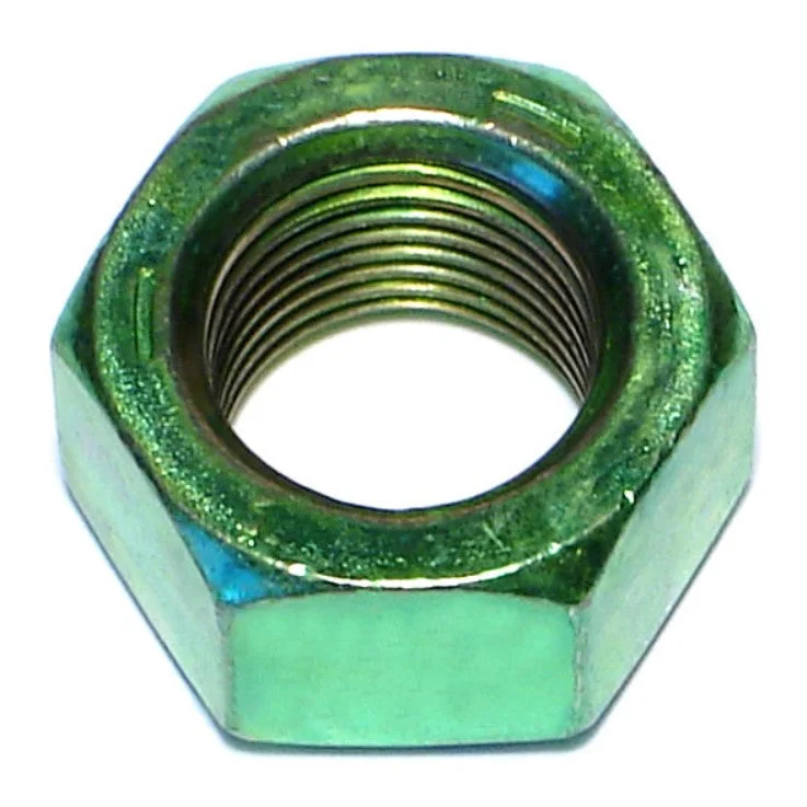 Heavy-duty lock nuts for high-torque applications-5/8"-18 Green Rinsed Zinc Plated Grade 5 Steel Fine Thread Hex Nuts (73 pcs.)