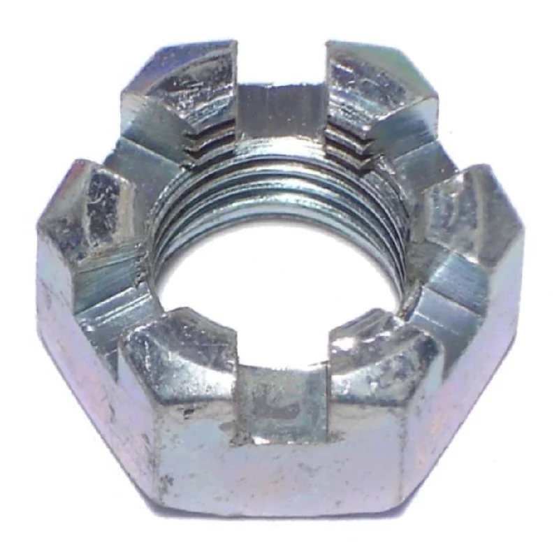 Metric lock nuts for specialized applications-1/2"-20 Zinc Plated Steel Fine Thread Castle Hex Nuts