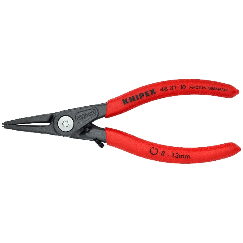 Pliers for electrical and wiring projects-Knipex 48 31 J0 5 1/2" Internal Precision Snap Ring Pliers-Limiter