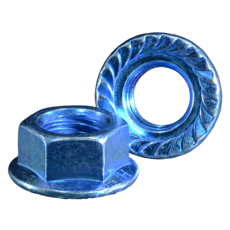 Nylon lock nuts for added security-3/4"-10 Zinc Plated Grade 2 Steel Coarse Thread Hex Flange Nuts (36 pcs.)