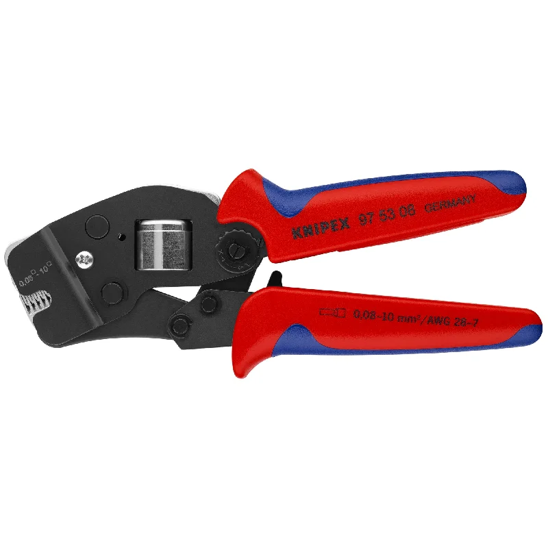 Universal pliers for various home and repair tasks-Knipex 97 53 08 7 1/2" Self-Adjusting Crimping Pliers For Wire Ferrules