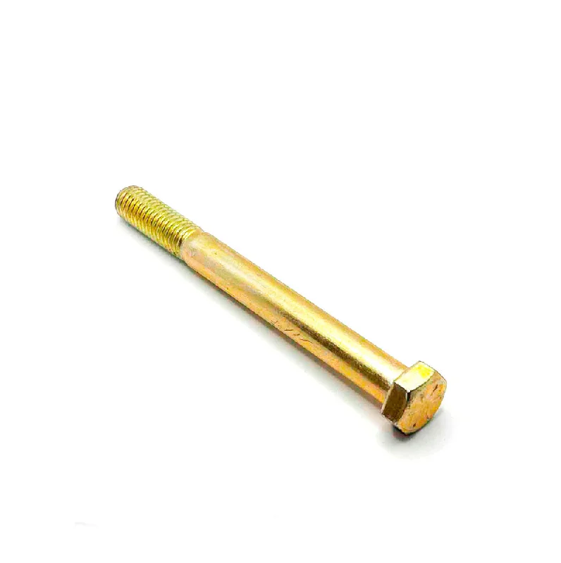 Bolts for securing door and window frames-1/2-13 x 5in UNC Grade 8 Hex Cap Screw Yellow Zinc