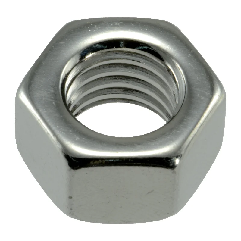 Aluminum nuts for lightweight applications-1/2"-13 Polished 18-8 Stainless Steel Grade 5 Coarse Thread Hex Nuts