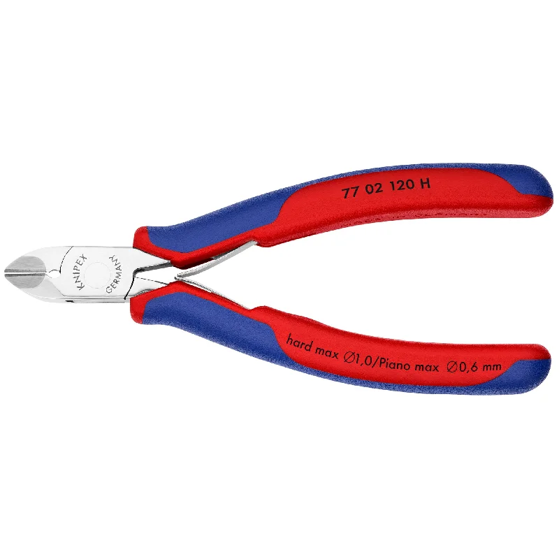 Multi-purpose pliers for home improvement-Knipex 77 02 120 H 4 3/4" Electronics Diagonal Cutters-Carbide Metal Cutting Edges