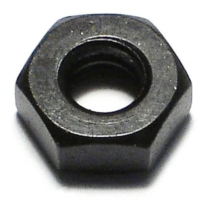 Flanged nuts for increased bearing area-1/4"-20 Black Oxide Steel Coarse Thread Hex Nuts