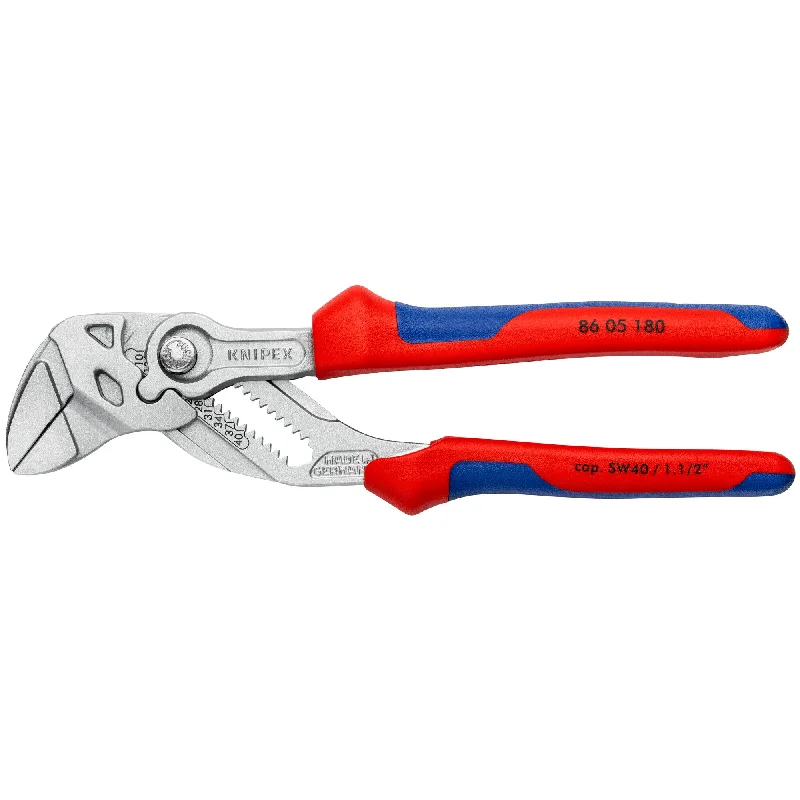 Strong pliers for heavy-duty industrial use-Knipex 86 05 180 SBA 7 1/4" Pliers Wrench