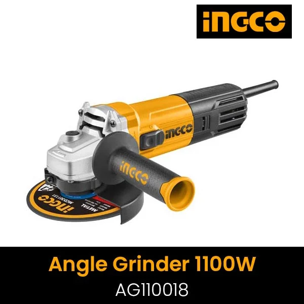 Angle grinders with anti-vibration handles for reduced fatigue-Ingco Angle grinder 1100W 125mm AG110018