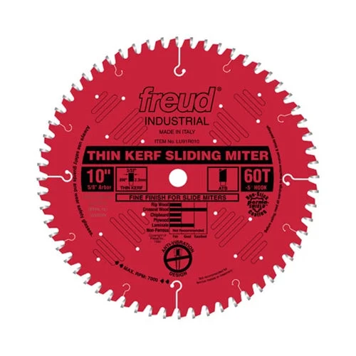 Tile cutting saw blades for ceramics-Freud LU91R010 10 x 60 x 5/8 ATB Red Perma-Shield Saw Blade