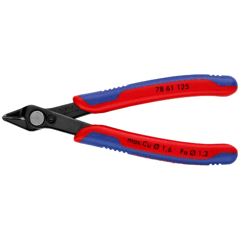 Smooth-grip pliers for non-marring work on soft materials-Knipex 78 61 125 5" Electronics Super Knips®