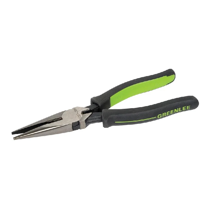 Professional-grade pliers for industrial use-Greenlee 0351-08M 8-in Molded Long Nose Pliers