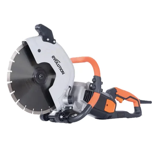 Angle grinders for grinding wood and sanding surfaces-Evolution R300DCT 300mm 2400w Electric Con Saw (230v)