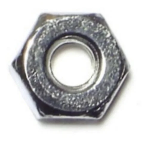 Large hex nuts for construction projects-#8-32 Steel Coarse Thread Finished Hex Nuts