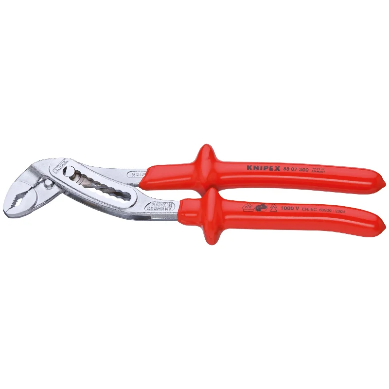 Precision pliers for detailed work-Knipex 88 07 300 12" Alligator® Water Pump Pliers-1000V Insulated