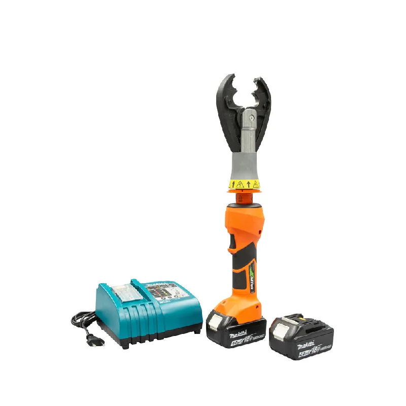 Lightweight pliers for effortless long-term use-Greenlee EK425VXDO22 6 Ton Insulated Crimper with CJD30 Head and 230V Charger