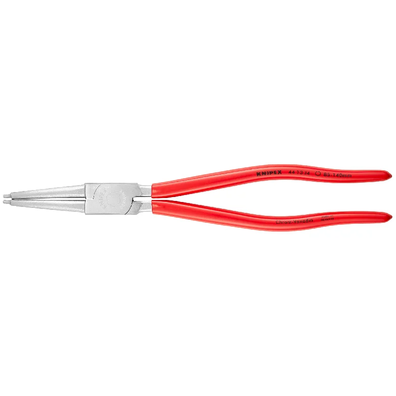 Multi-tool pliers for a wide range of tasks-Knipex 44 13 J4 12 1/2" Internal Snap Ring Pliers-Forged Tips