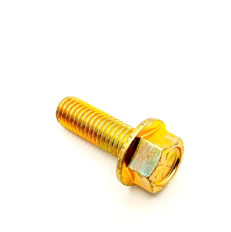 Square head bolts for enhanced grip-1/2-13 X 1-1/2in UNC Grade 8 Flange Bolt Yellow Zinc