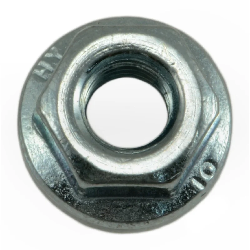 Locking nuts for high-torque installations-6mm-1.0 Zinc Plated Class 10 Steel Coarse Thread JIS Flange Nuts