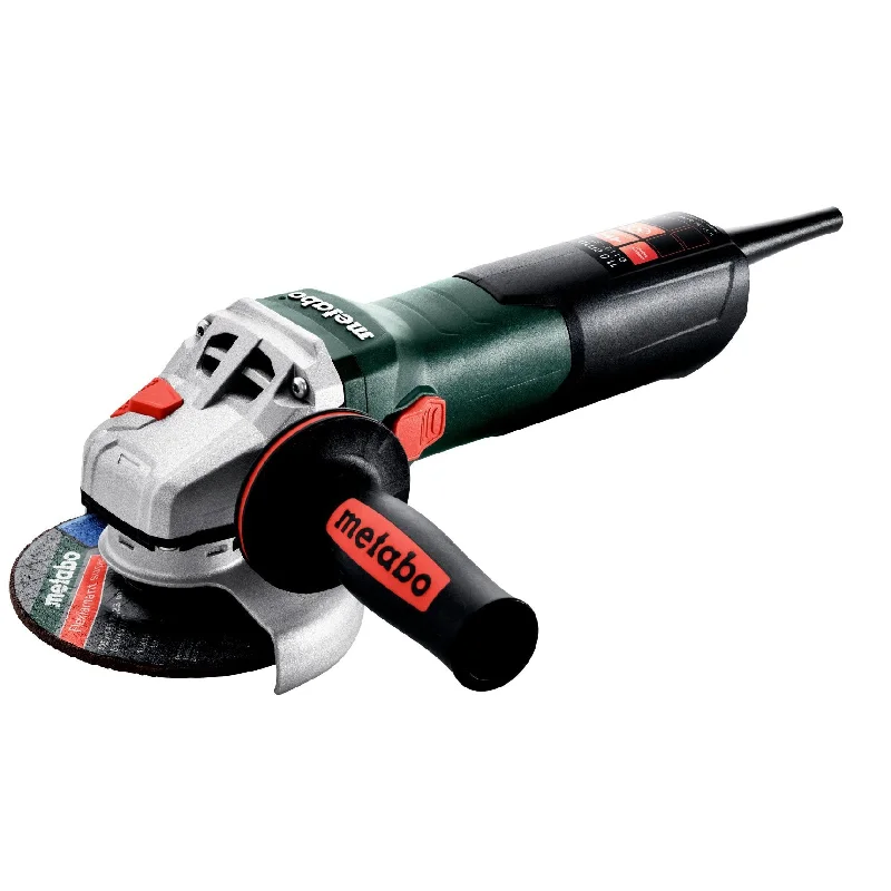 Cordless angle grinders for flexible use on job sites-Metabo W-11-125 Quick 4.5"-5" Angle Grinder w/ Lock-On - 603623420