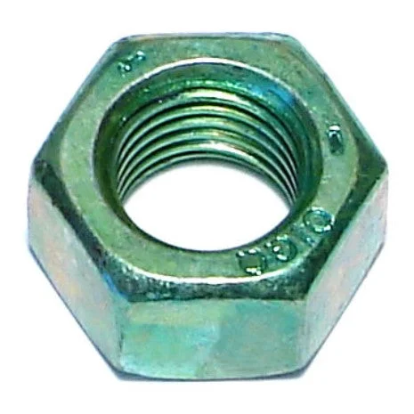 Nut and bolt sets for complete fastening solutions-7/16"-20 Green Rinsed Zinc Grade 5 Hex Nuts (185 pcs.)