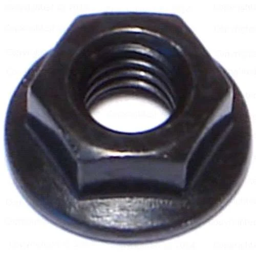 Custom-sized nuts for specialized applications-Black Rinse Class 10 Flange Nuts