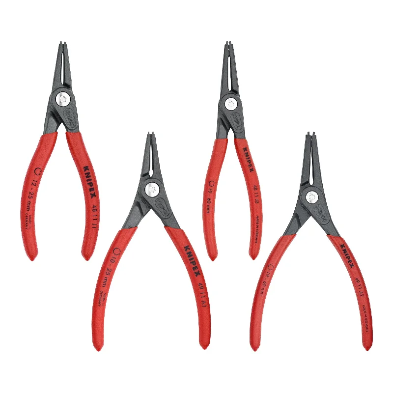 Heavy-duty channel lock pliers for tough jobs-Knipex 00 20 03 SB 4 Pc Precision Snap Ring Pliers Set