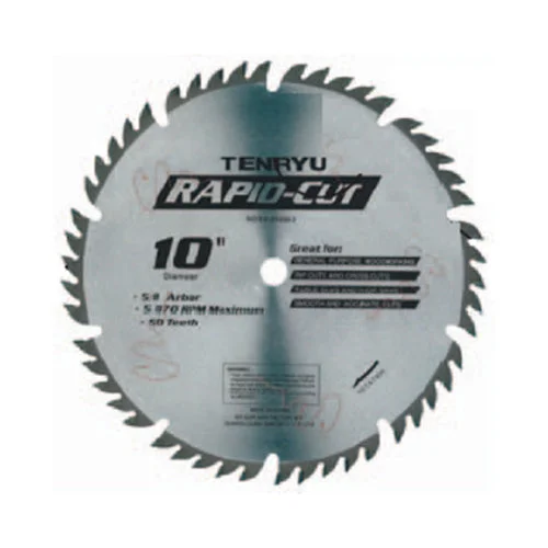 Hardwood saw blades for clean cuts-Tenryu RS-25550 10" 50 Tooth 5/8" Arbor all purpose wood blade