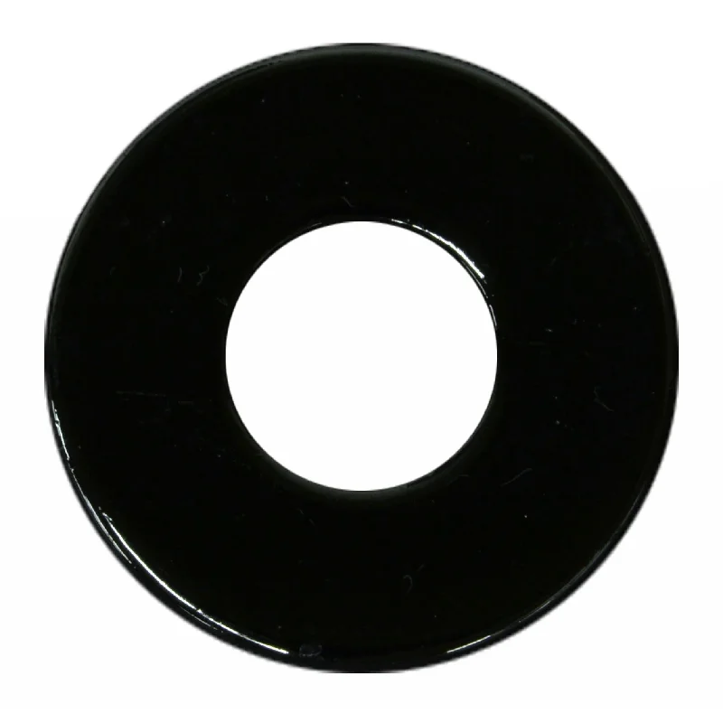 Aluminum washers for lightweight use-5/16" x 3/8" x 7/8" Black Chrome Grade 2 USS Flat Washers (10 pcs.)