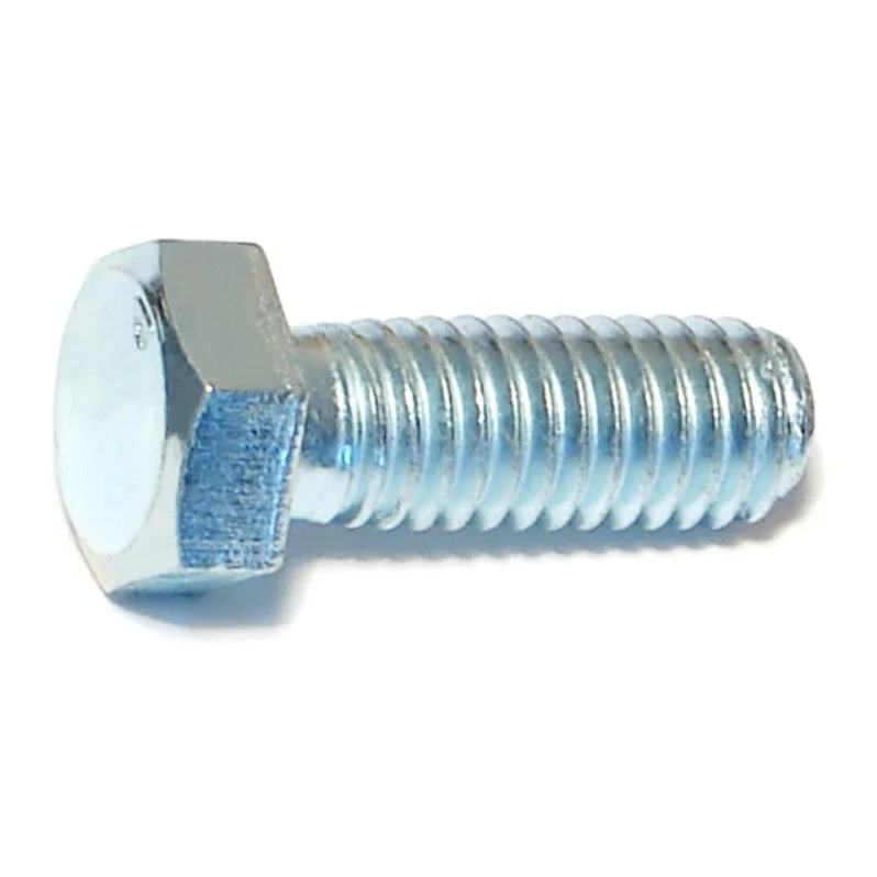 Bolts for securing components in factory assembly lines-3/8"-16 x 1" Zinc Plated Grade 2 / A307 Steel Coarse Thread Hex Bolts