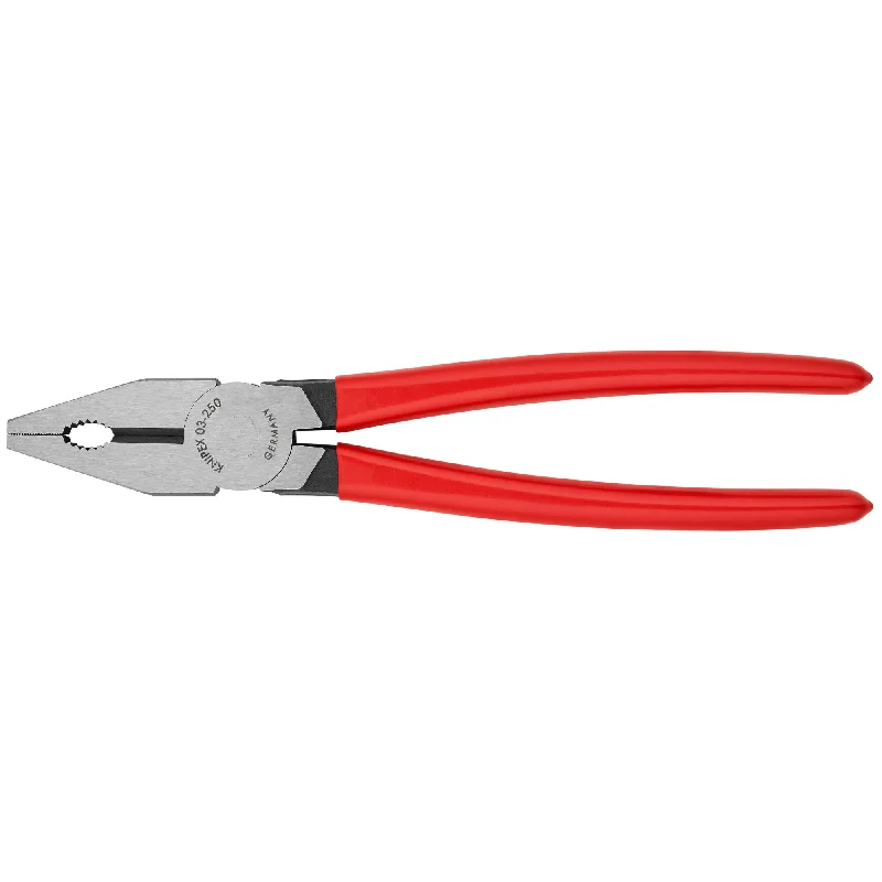 Pliers for electrical and wiring projects-Knipex 03 01 250 10" Combination Pliers