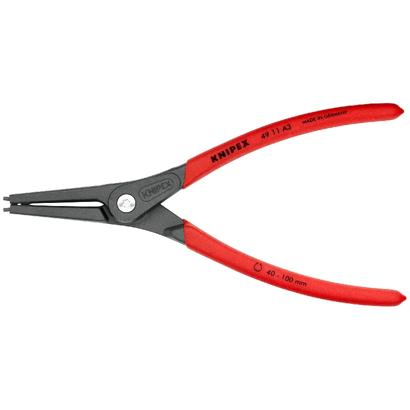 Universal pliers for various home and repair tasks-Knipex 49 11 A3 SBA 9" External Precision Snap Ring Pliers