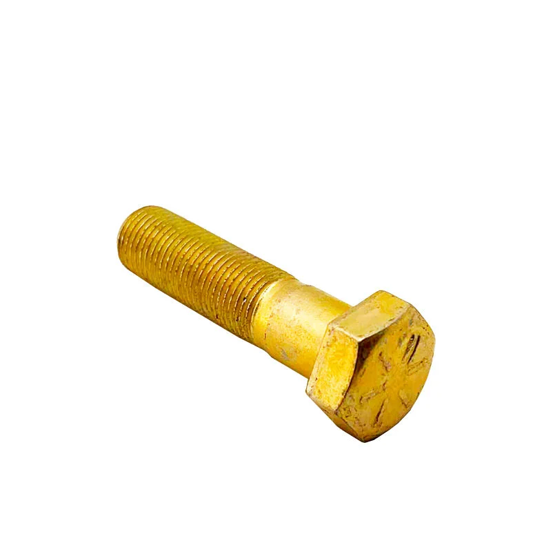 Bolts with countersunk heads for flush installation-1/2-20 x 2in UNF Grade 8 Hex Cap Screw Yellow Zinc