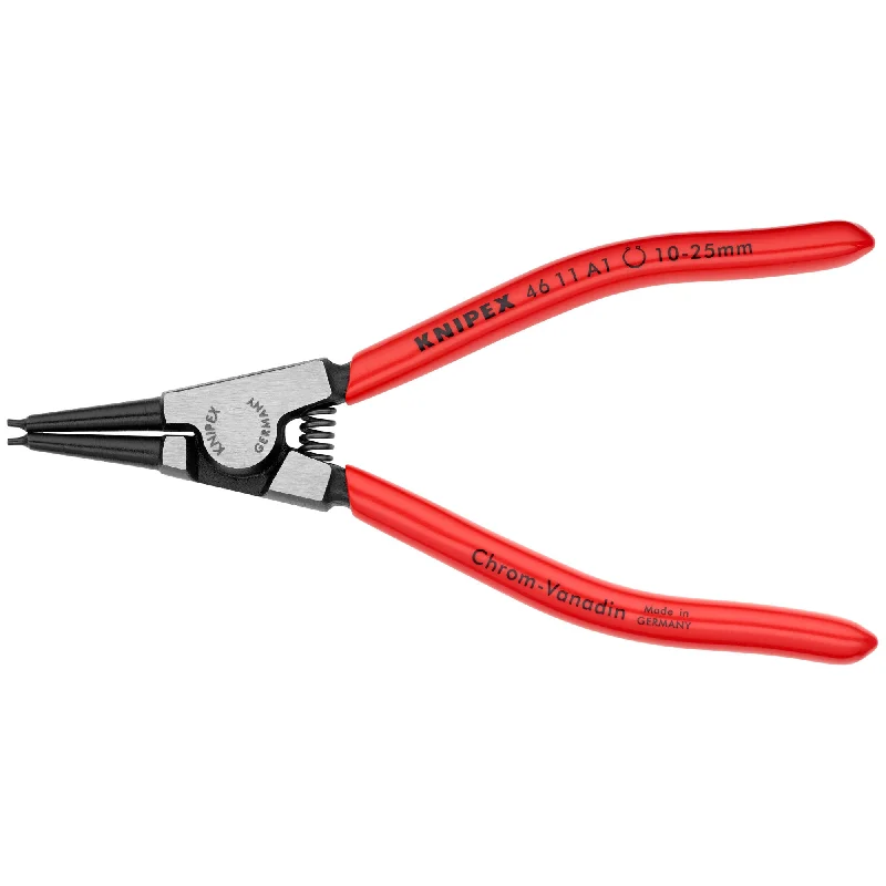 Compact pliers for electronic and microelectronic work-Knipex 46 11 A1 SBA 5 1/2" External Snap Ring Pliers-Forged Tips