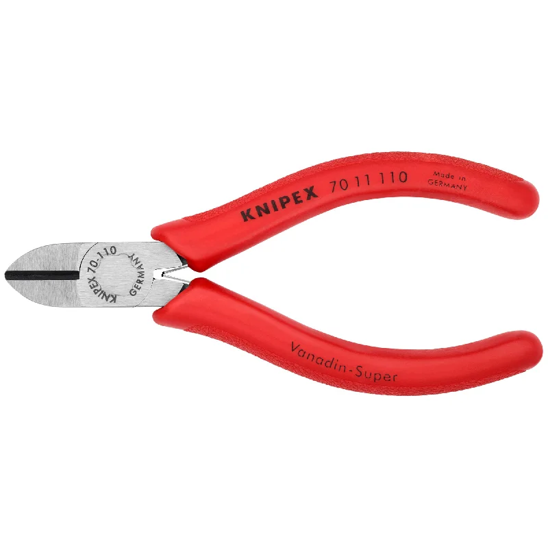 Pliers for heavy-duty welding and metalworking projects-Knipex 70 11 110 4 3/4" Diagonal Cutters