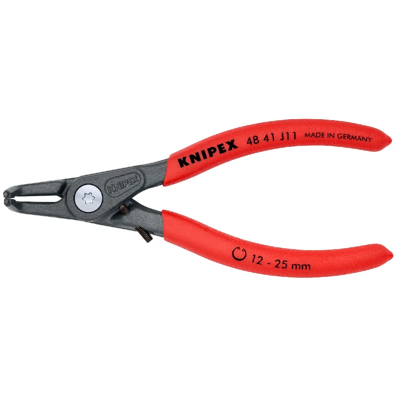 High-quality pliers for precise cutting-Knipex 48 41 J11 5 1/4" Internal 90° Angled Precision Snap Ring Pliers-Limiter