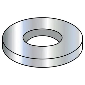 Metric washers for precision fastening-JFAST 06WFBR - #6 Flat Washers, Type B Regular, Steel, Zinc, Case Quantity: 10000