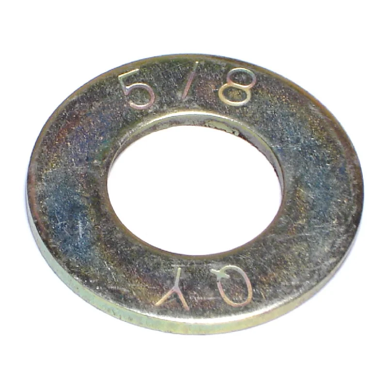 Washers for plumbing and pipe fittings-5/8" x 21/32" x 1-5/16" Zinc Plated Grade 8 Steel SAE Flat Washers