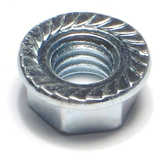 Nuts for securing electrical terminals-3/8"-16 Zinc Case Hardened Hex Flange Nuts (16 pcs.)