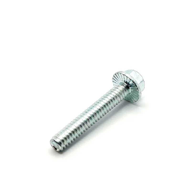 Bolts for marine and coastal environments-1/4-20 X 1-1/2in UNC Grade 5 Serrated Flange Bolt Clear Zinc