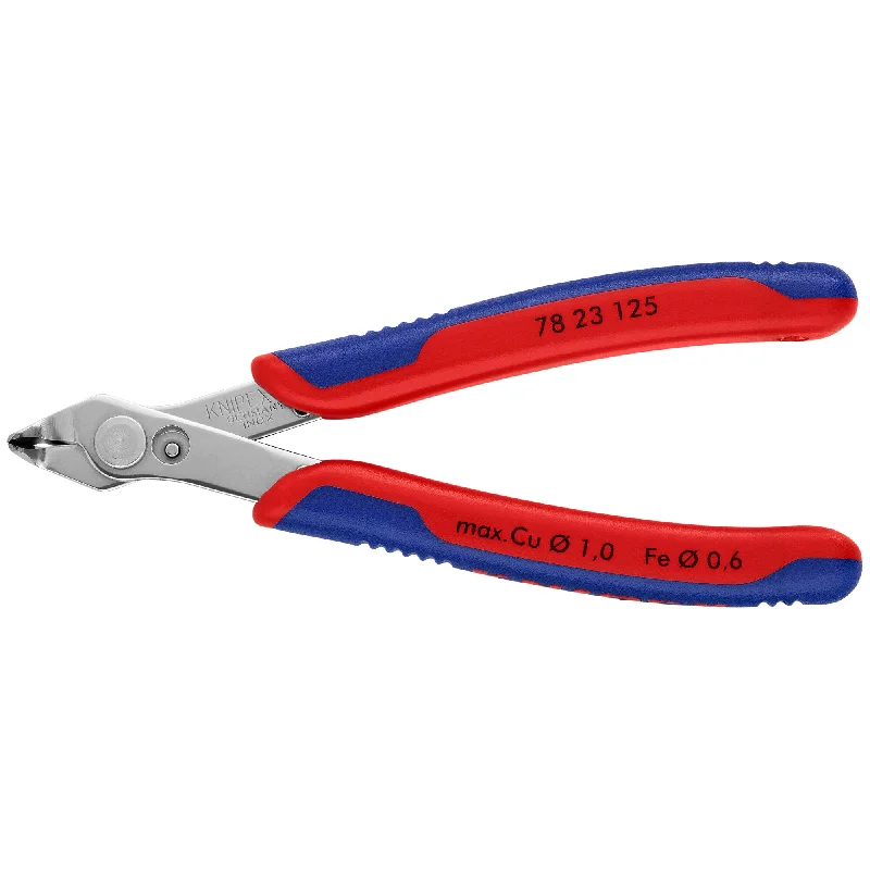 Pliers with durable steel construction for lasting performance-Knipex 78 23 125 5" Electronics Super Knips®