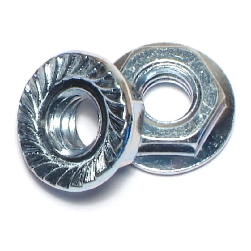 Hex nuts for securing metal plates-1/4"-20 Zinc Plated Case Hardened Steel Coarse Thread Hex Flange Nuts