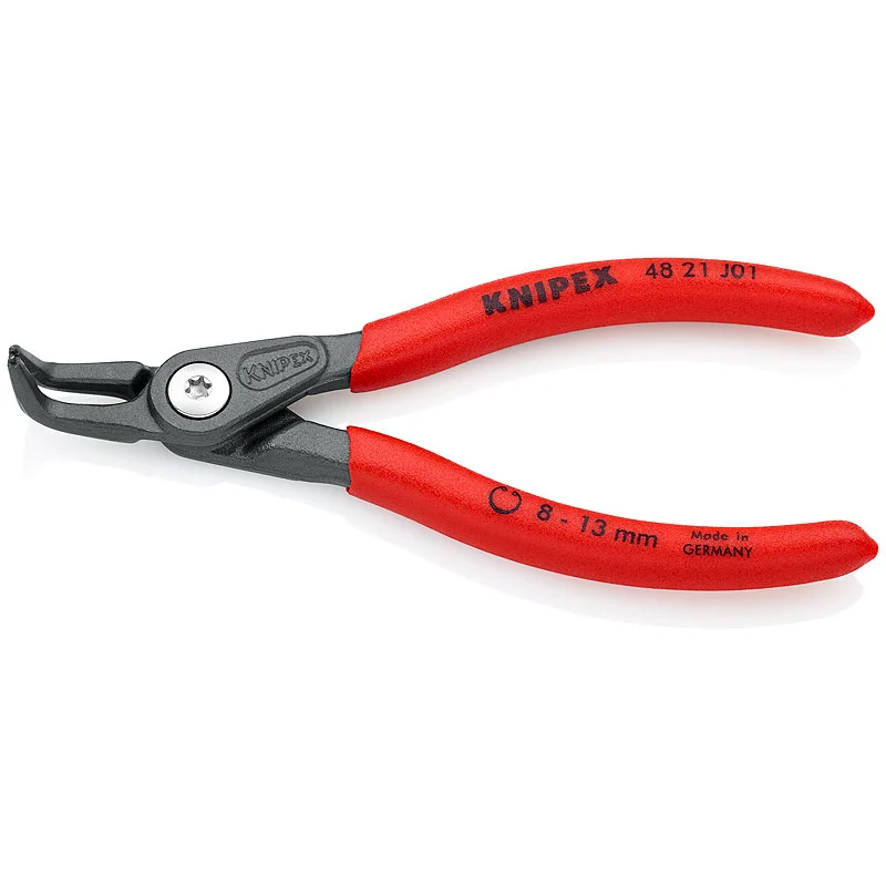 Adjustable pliers for versatile functionality-KNIPEX 48 21 J01 SBA Internal Angled Precision Retaining Ring Pliers 5.2-Inch