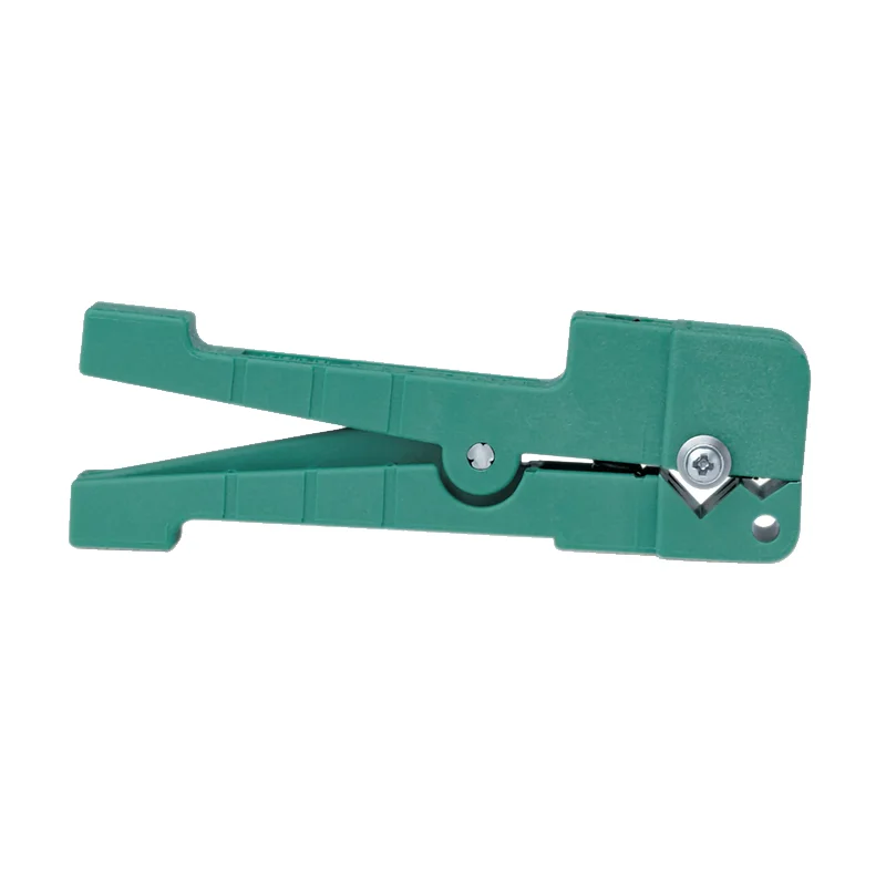 Compact angle grinders for home repair and renovation tasks-Wire cutters for cutting aluminum wiring in homes and offices-Ideal 45-404 Ringer Shielded Cable Stripper, Deep-V