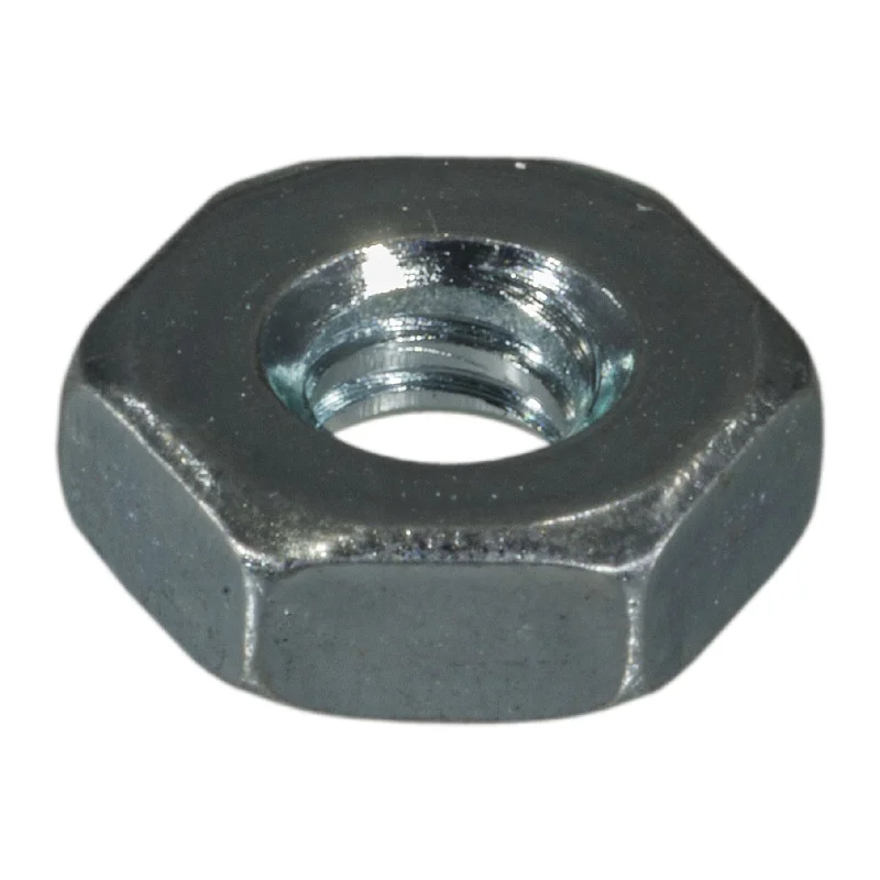 Nylon lock nuts for added security-#6-32 Zinc Plated Grade 2 Steel Coarse Thread Hex Machine Screw Nuts