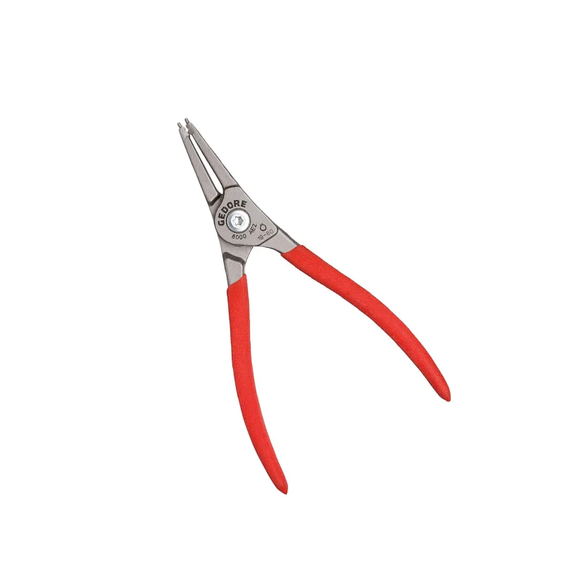 Pliers with spring-loaded action for ease of use-GEDORE 8000 AE 2 Circlip Pliers for External Retaining Rings, Straight, 19-60 mm