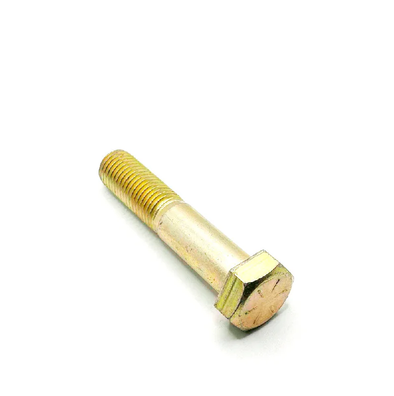 Machine bolts for precise fastening-1-8 x 5in UNC Grade 8 Hex Cap Screw Yellow Zinc