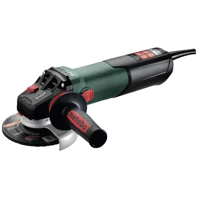 Angle grinders with user-friendly interface and controls-Metabo WEV 17-125 Quick Inox 4.5"-5" Variable Speed Angle Grinder, 14.5 Amp - 600517420