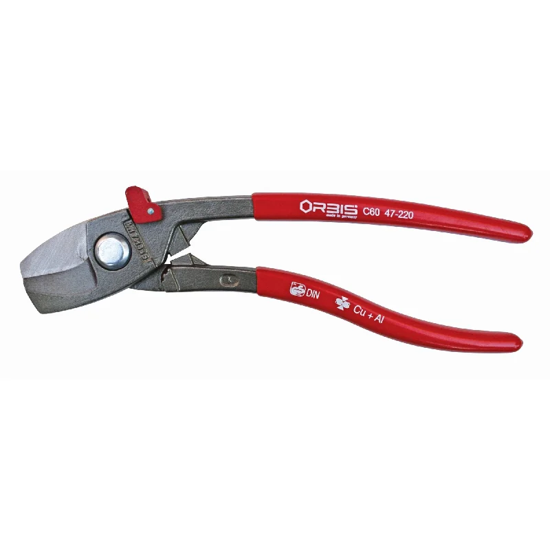 Compact pliers set for detailed work and precision-Knipex 9O 47-220 SBA 8 3/4" Cable Cutter 25° Angled-2/0 AWG