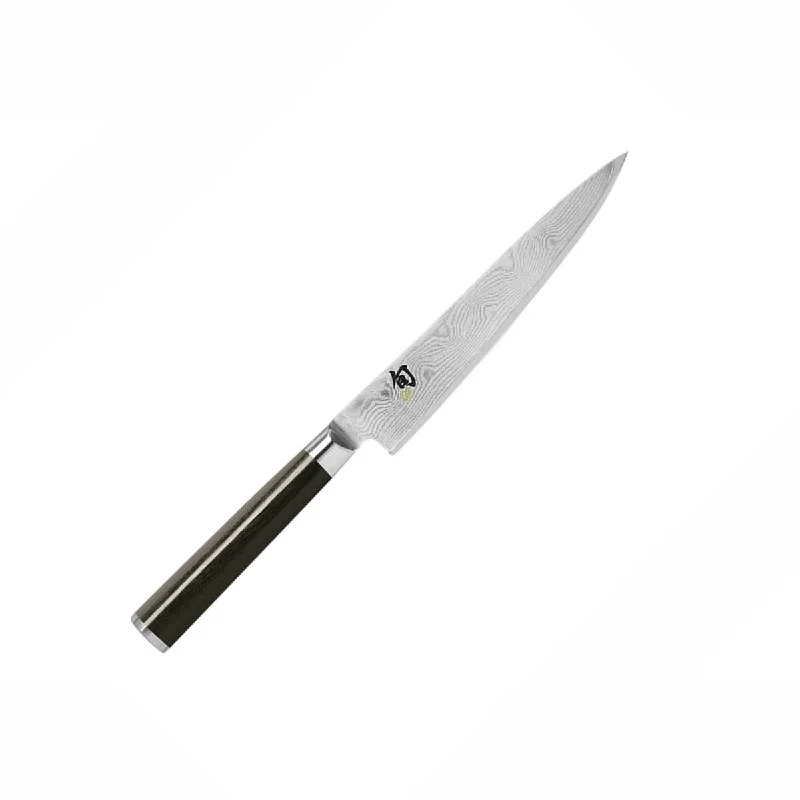 Utility knives with extra-sharp blades for professional use-Shun Classic - 6" Utility Knife