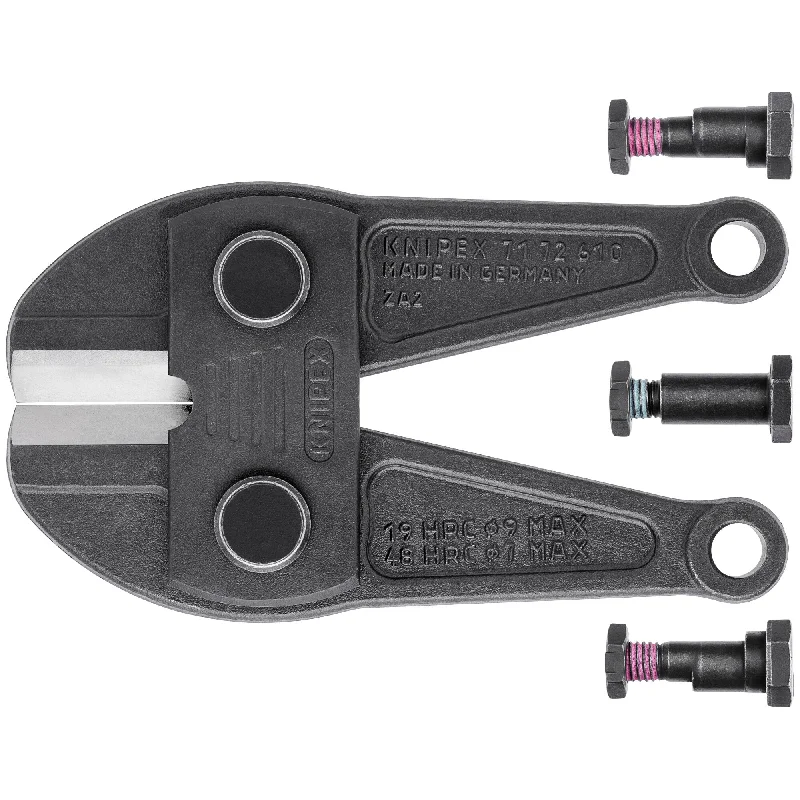 Utility pliers with wide jaw for diverse tasks-Knipex 71 79 610 Replacement Cutting Head for 71 72 610