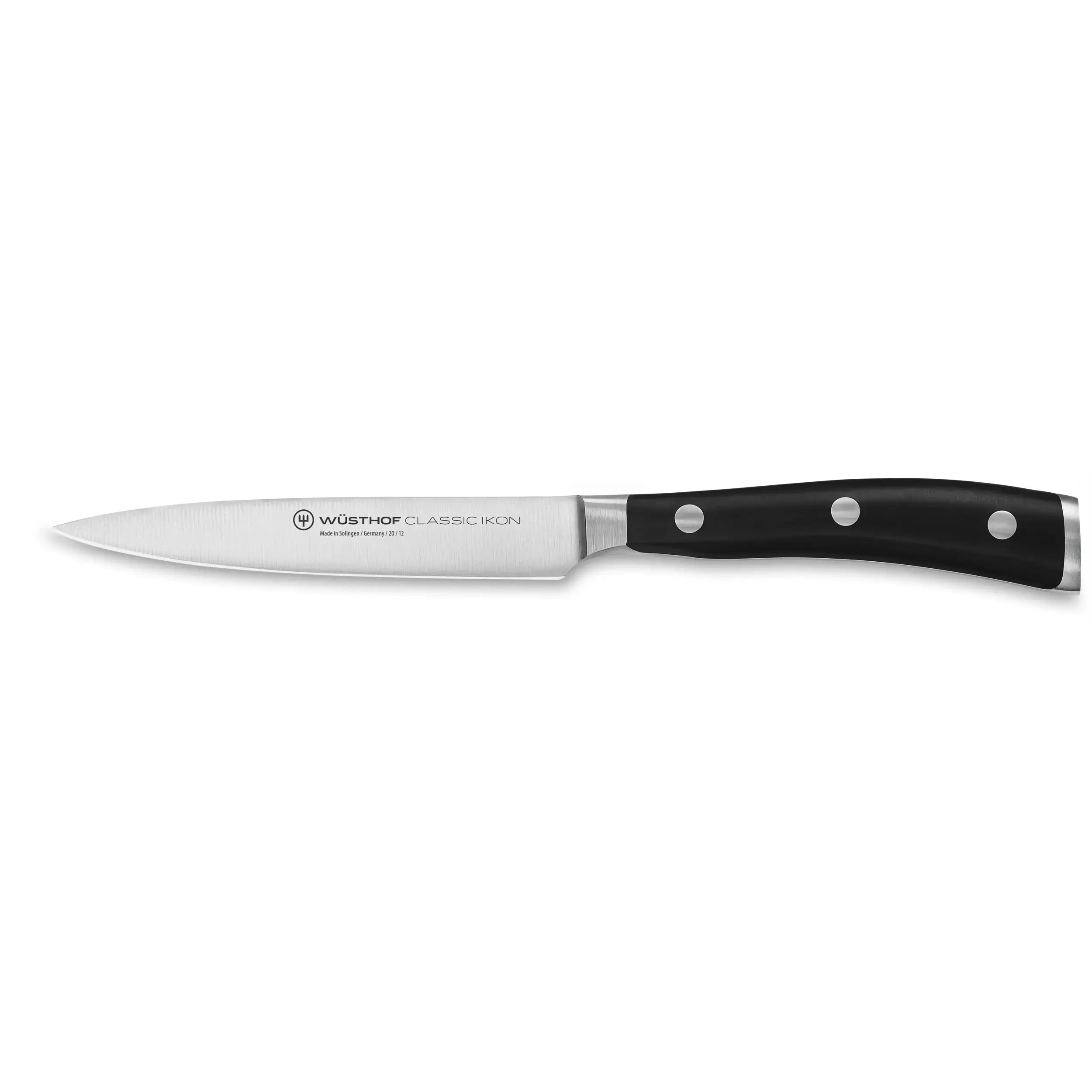 All-purpose utility knives for various cutting and slicing tasks-Wusthof Ikon 4.5" Utility Knife